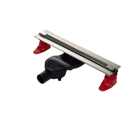 Желоб Berges SUPER Slim 400, матовый хром, S-сифон D50 H60 боковой, 090177 - фото, отзывы, цена